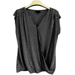 Black and White Stripe Blouse
