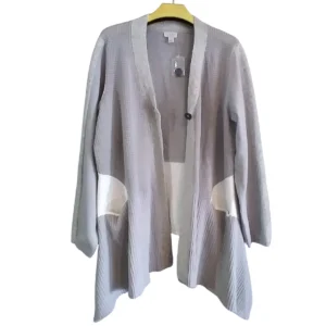 Grey and White Cardigan